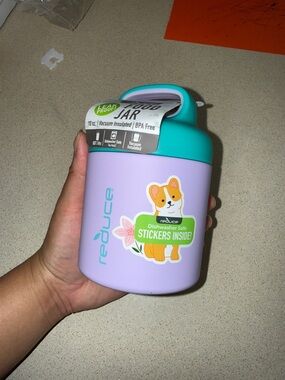 reduce Kids Vacuum Insulated Snack Jar - Purple with Teal Lid
